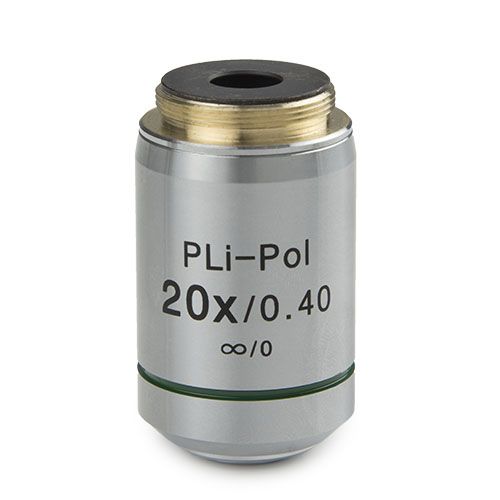 Euromex Plan strain-free PLPOLi 20x/0.40 IOS objective for iScope reflected and transmitted polarisa