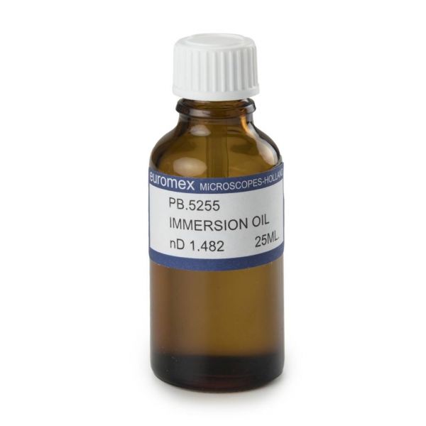 Novex Immersion oil, 25 ml. Refraction index = 1,482