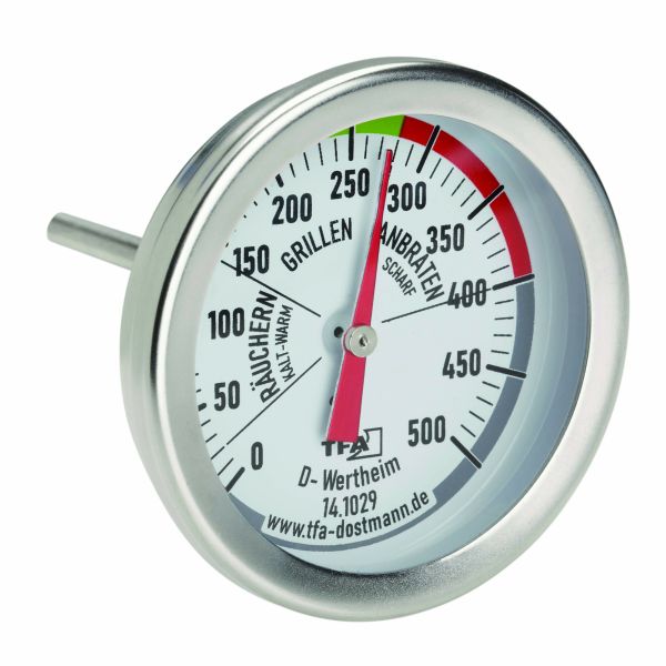 TFA BBQ Grill Smoker Thermometer 14.1029
