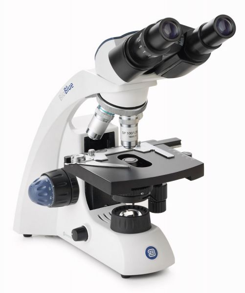 Euromex BioBlue binocular microscope SMP 4/10/S40/S100x oil objectives