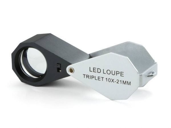 Euromex Triplet magnifier 10x with LED illumination