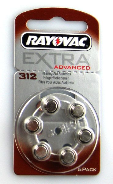 Rayovac Hörgerätebatterien EXTRA Advanced 120er Packung #312