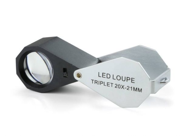Euromex Triplet magnifier 20x with LED illumination