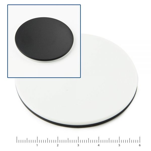Euromex Pair of object stage plates (black/white)